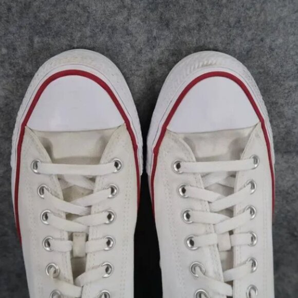 CONVERSE All Star White Low Top Sneakers Chuck Taylor Shoes SZ W9.5 -M7.5 - Picture 12 of 15